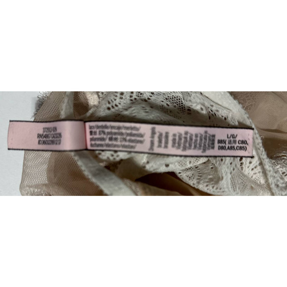 Victoria's Secret Nude White Lace Bralette size‎ L - Picture 4 of 4